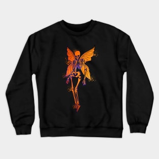 Colorful fairy skeleton with fairy wings - Fairycore Crewneck Sweatshirt